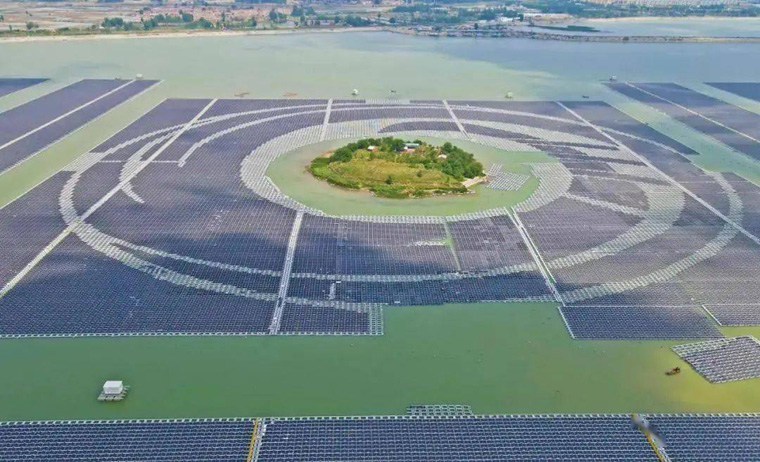 中國最大水上光伏發電站 中國最大水上光伏發電站